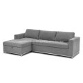 Soma Dawn Gray Left Sectional Sofa Bed